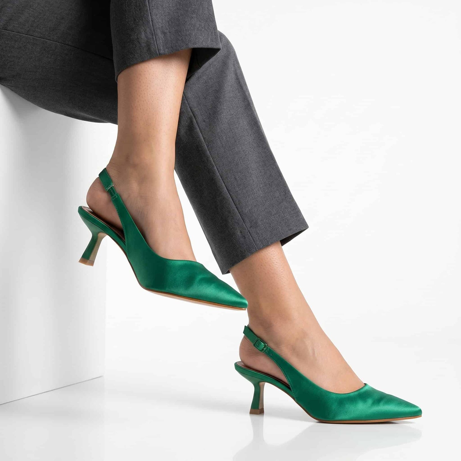 Béryl - Escarpins femmes en Vert.