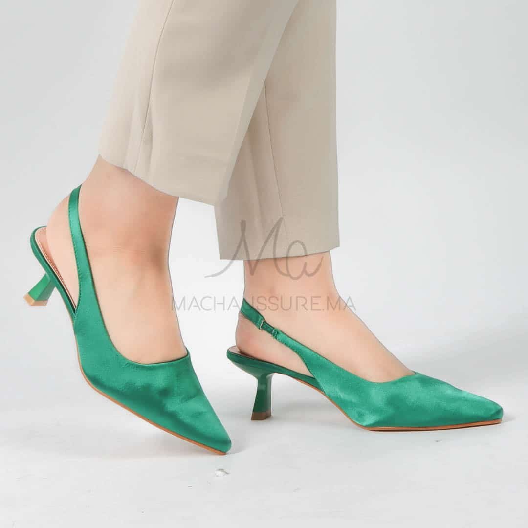 Béryl - Escarpins femmes en Vert.