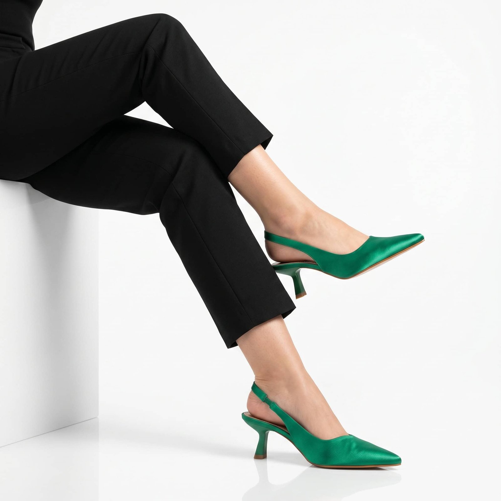 Béryl - Escarpins femmes en Vert.