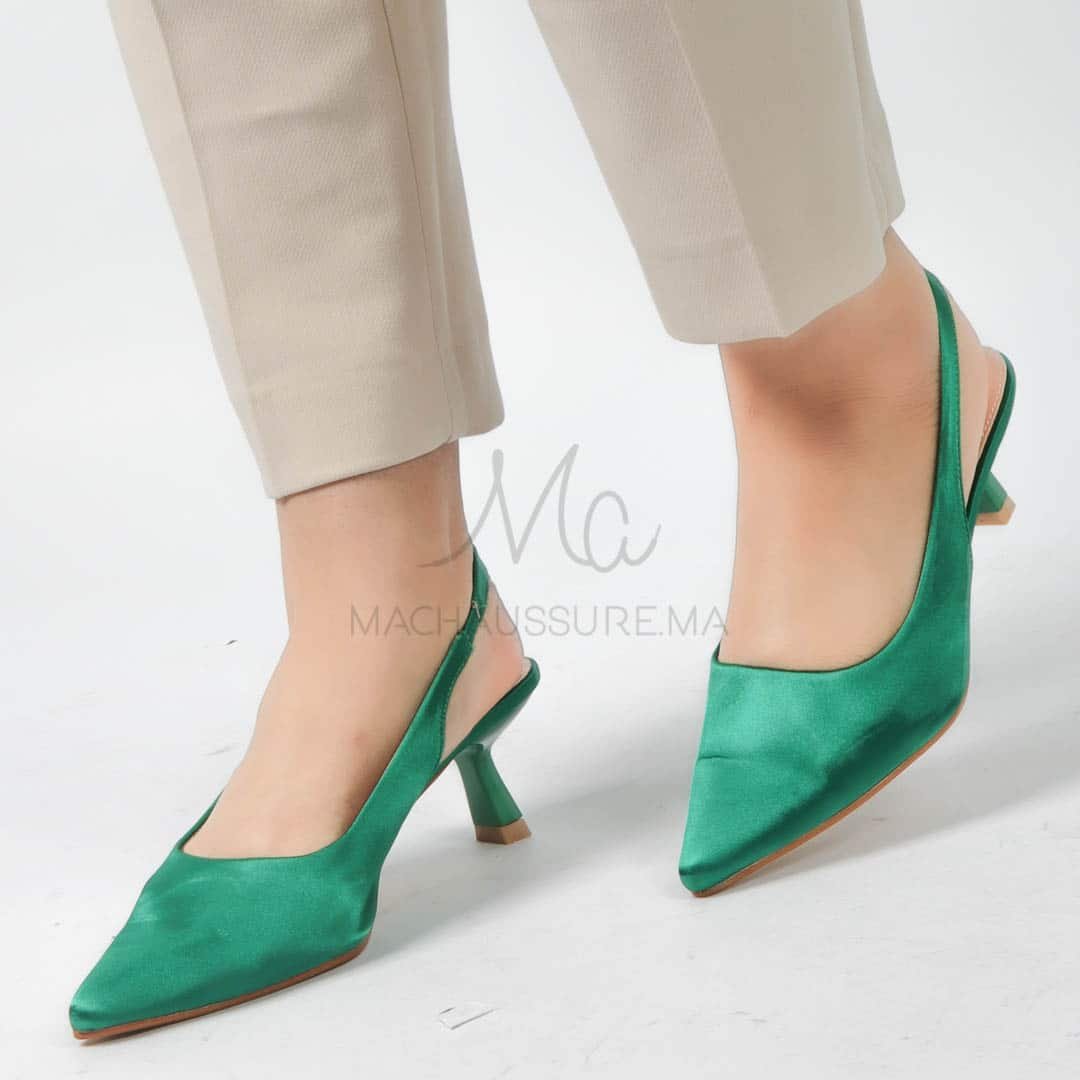 Béryl - Escarpins femmes en Vert.
