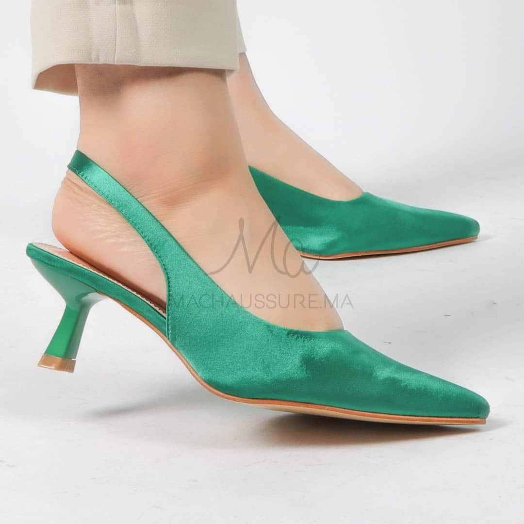 Béryl - Escarpins femmes en Vert.