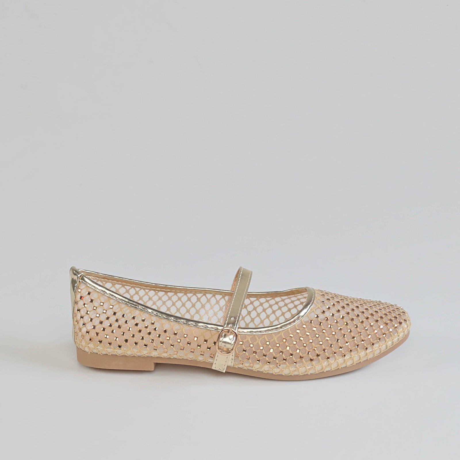 LAVANDE – Ballerines Femmes en Doré.