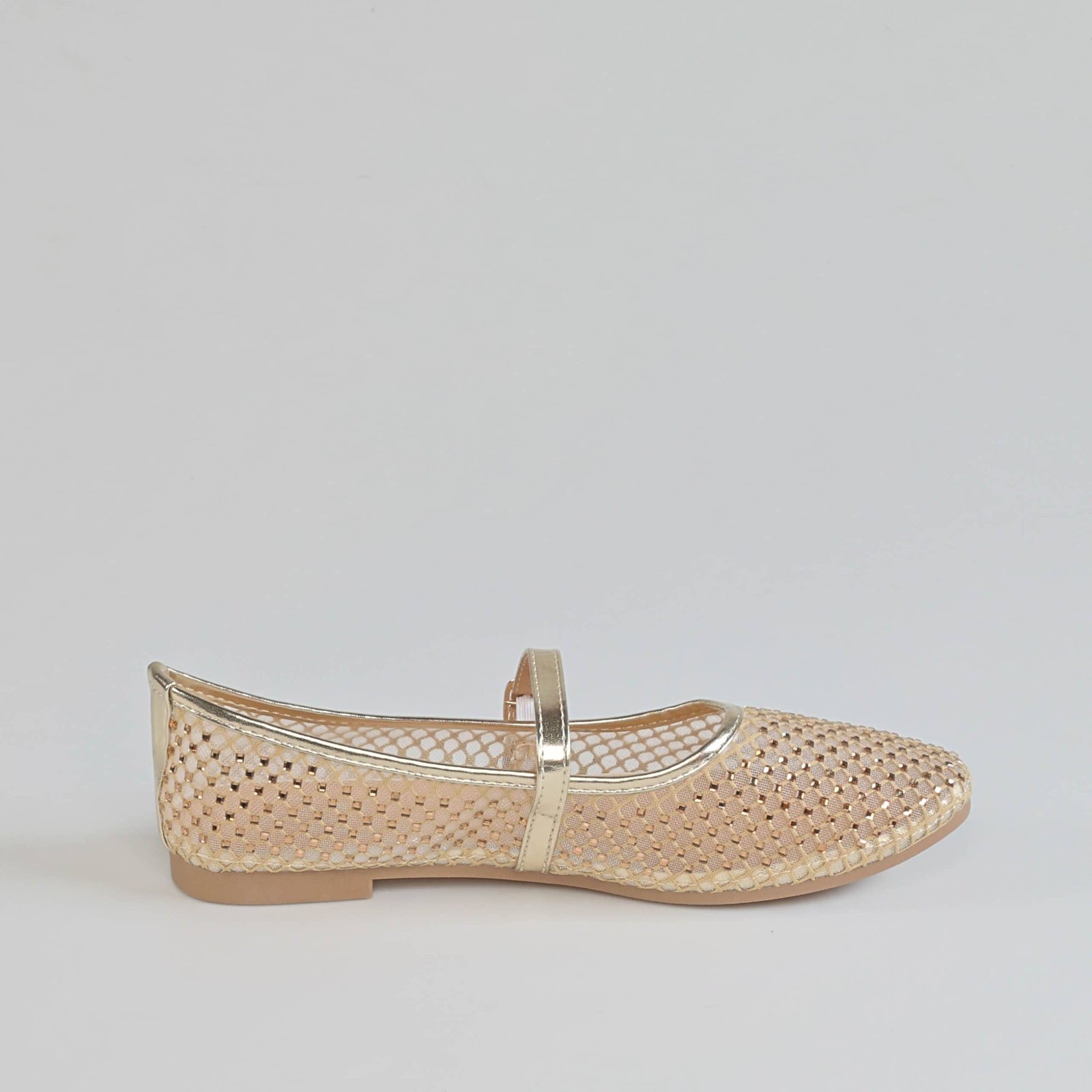 LAVANDE – Ballerines Femmes en Doré.