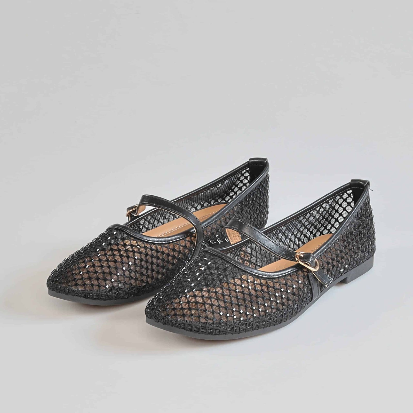 LAVANDE – Ballerines Femmes en Noir.