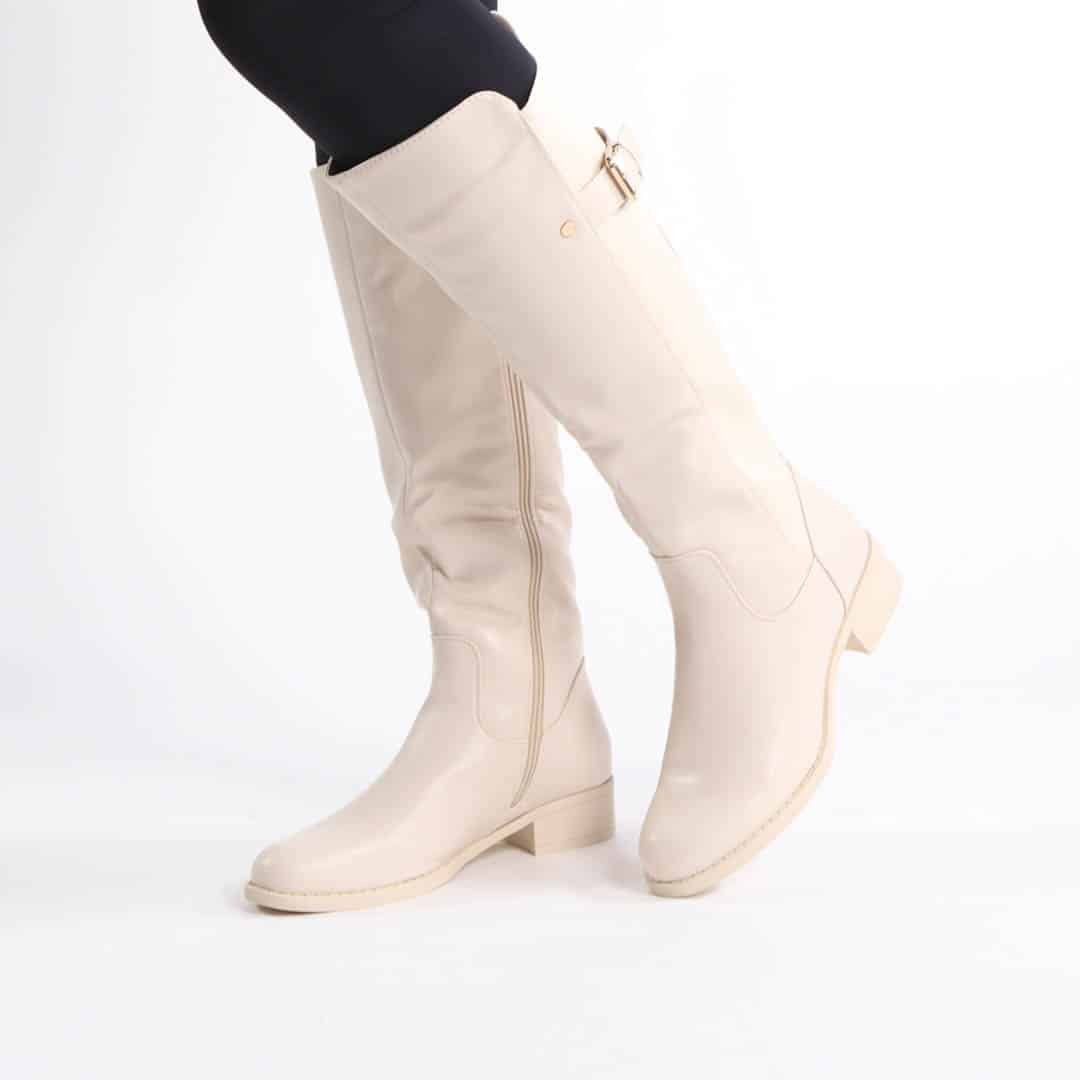 NOHA – Bottes Femmes en Beige.