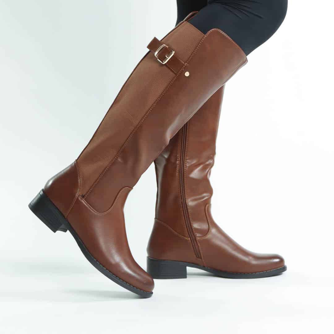 NOHA – Bottes Femmes en Tabac.