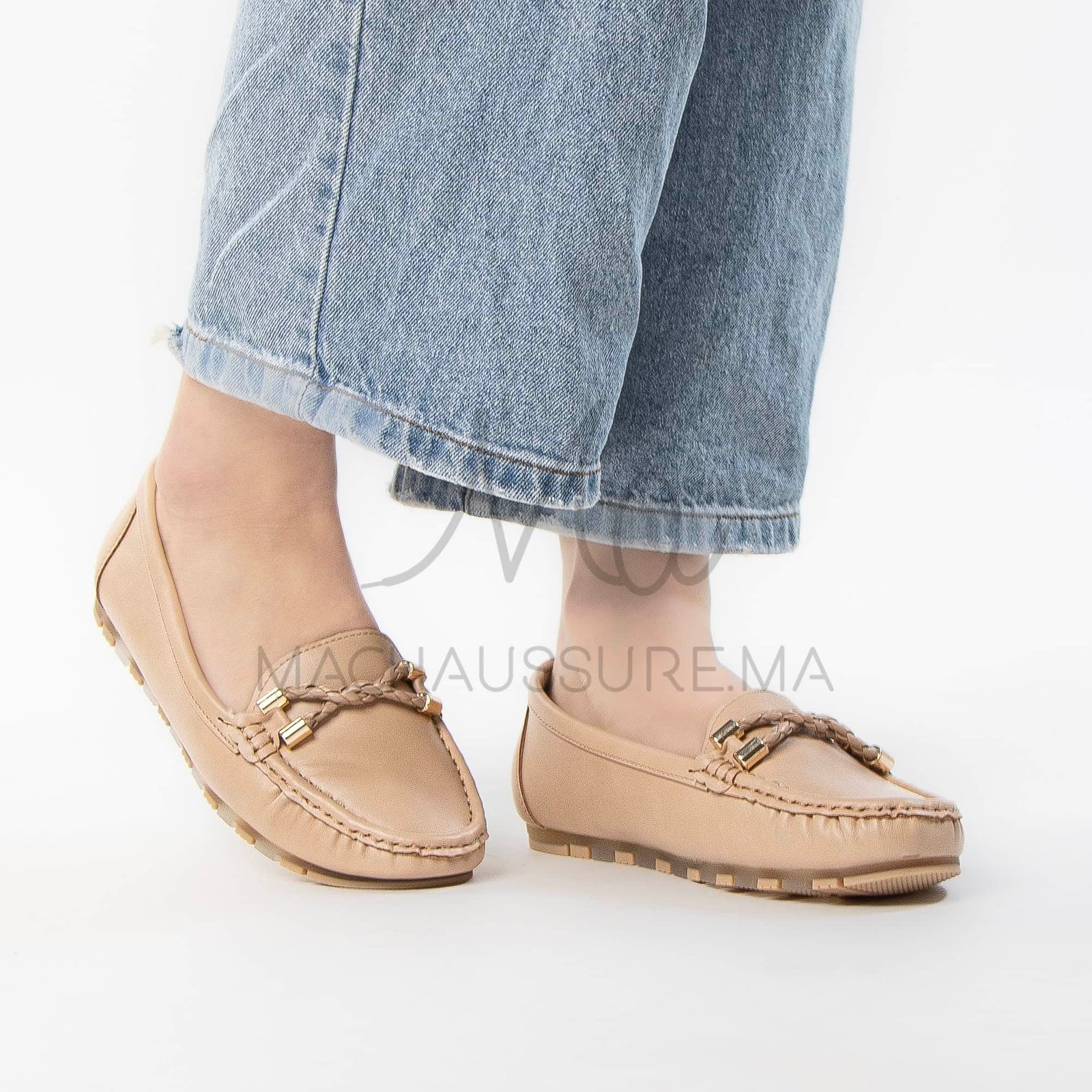 Firenze – Mocassins Femmes en Kaki.