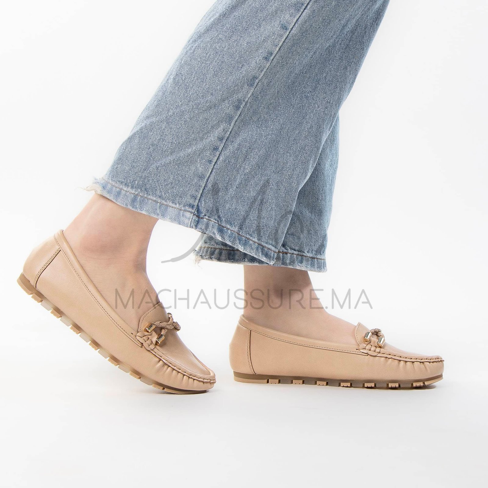 Firenze – Mocassins Femmes en Kaki.
