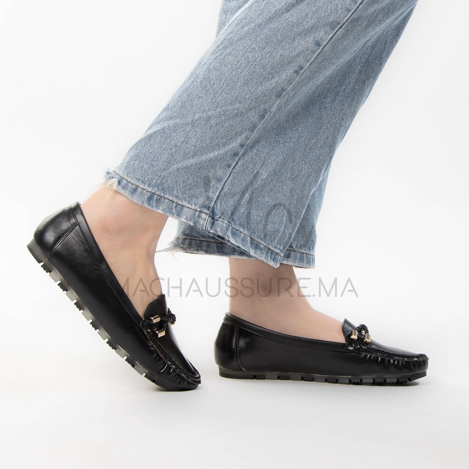 Firenze – Mocassins Femmes en Noir.