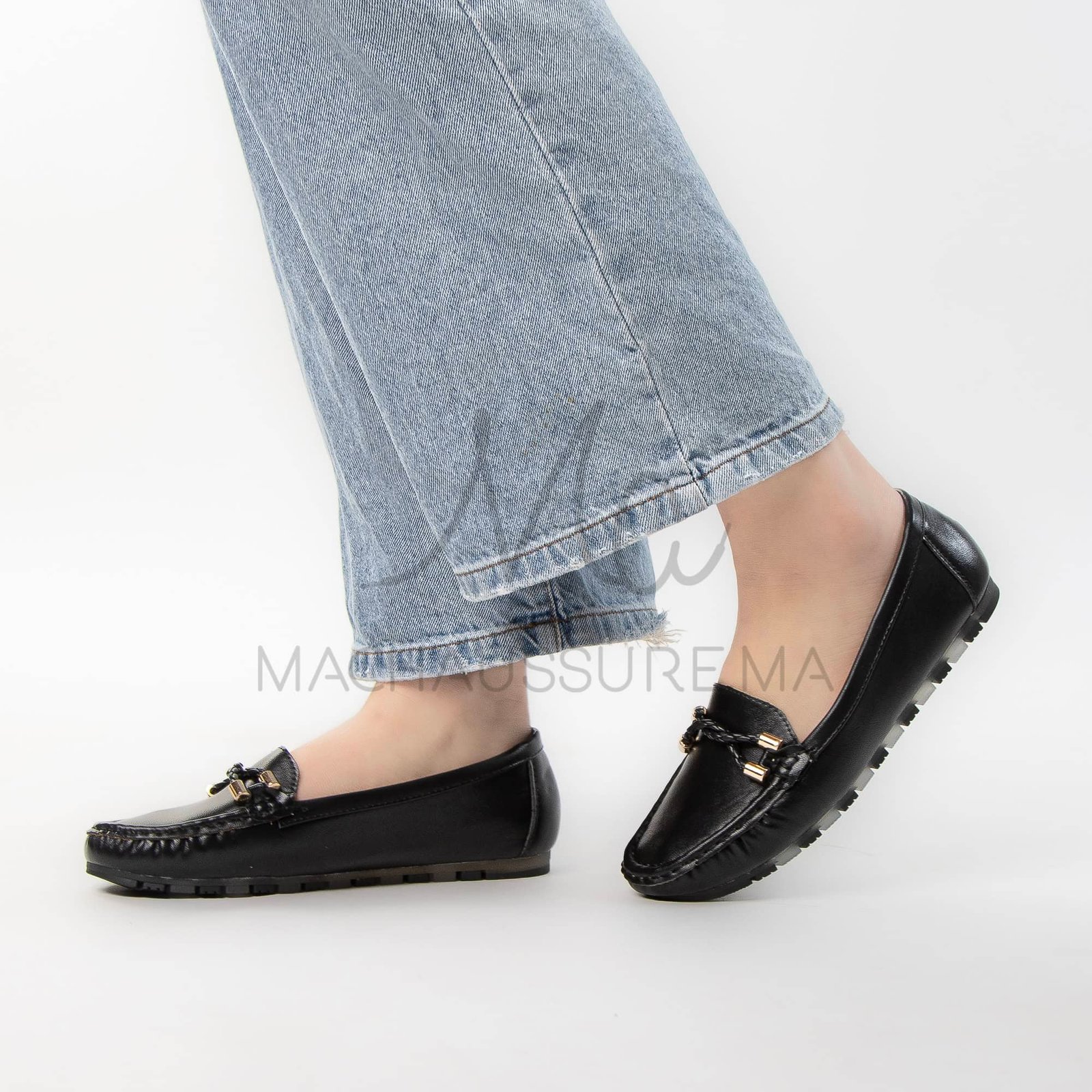 Firenze – Mocassins Femmes en Noir.