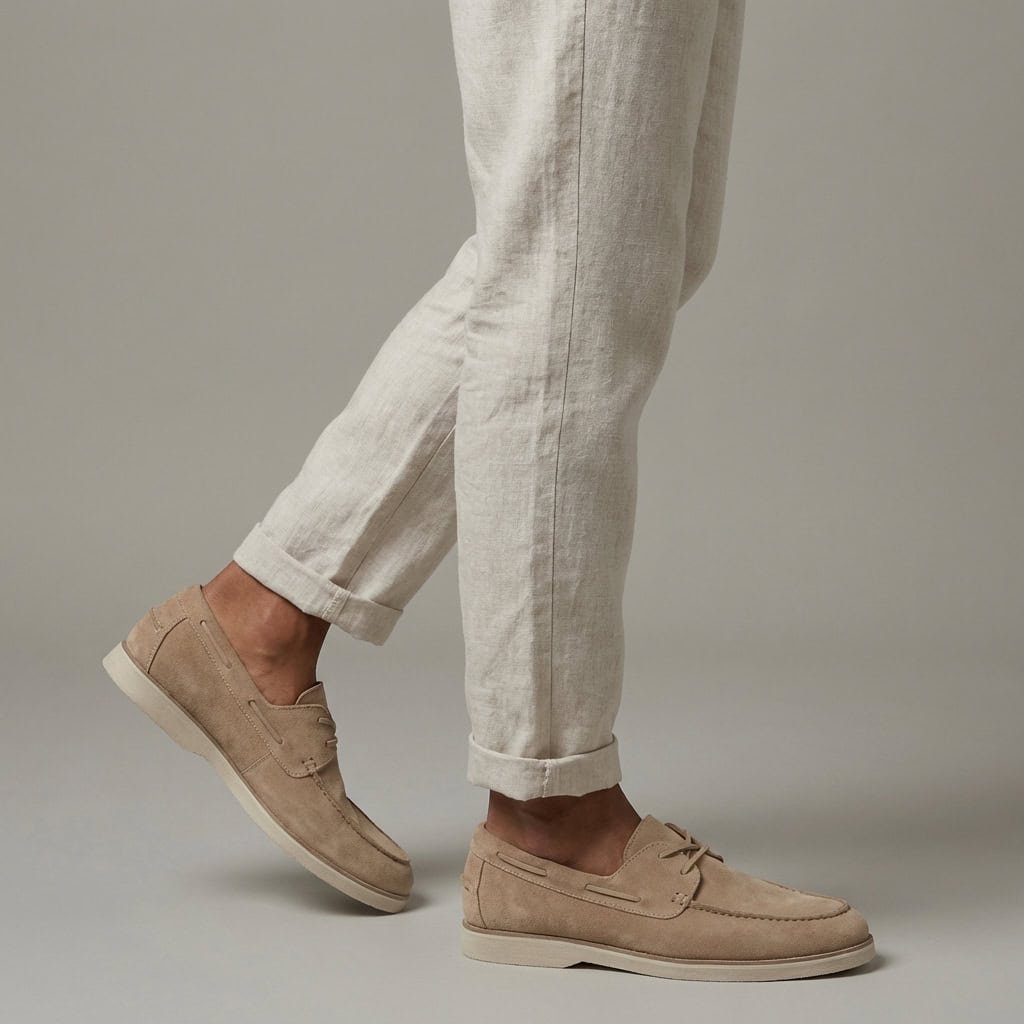 Ernesto – Mocassins Hommes en Kaki.