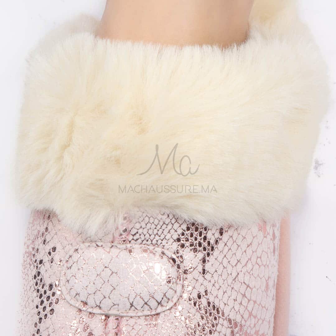 Skylar - Pantoufle en Rose.