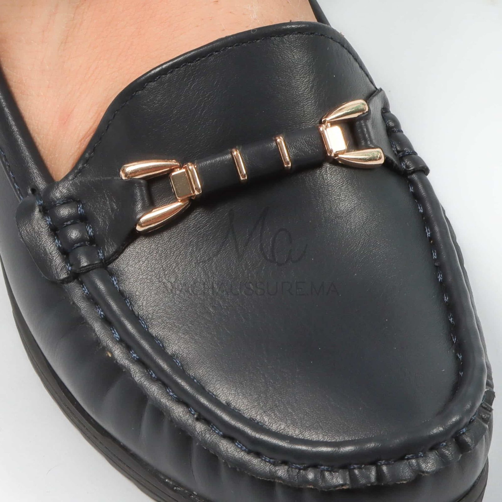 Seigneuresse – Mocasins Femmes en Bleu.