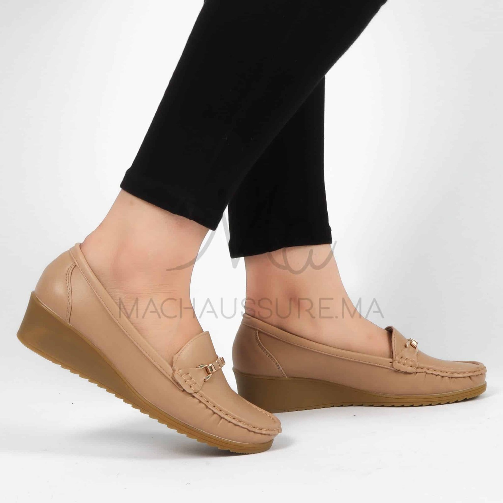 Seigneuresse – Mocasins Femmes en Kaki.