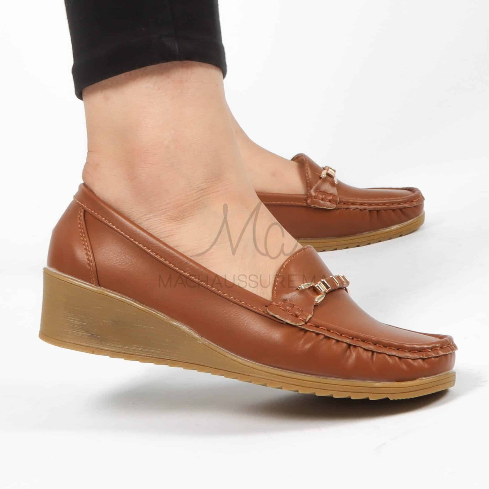 Seigneuresse – Mocasins Femmes en Tabac.