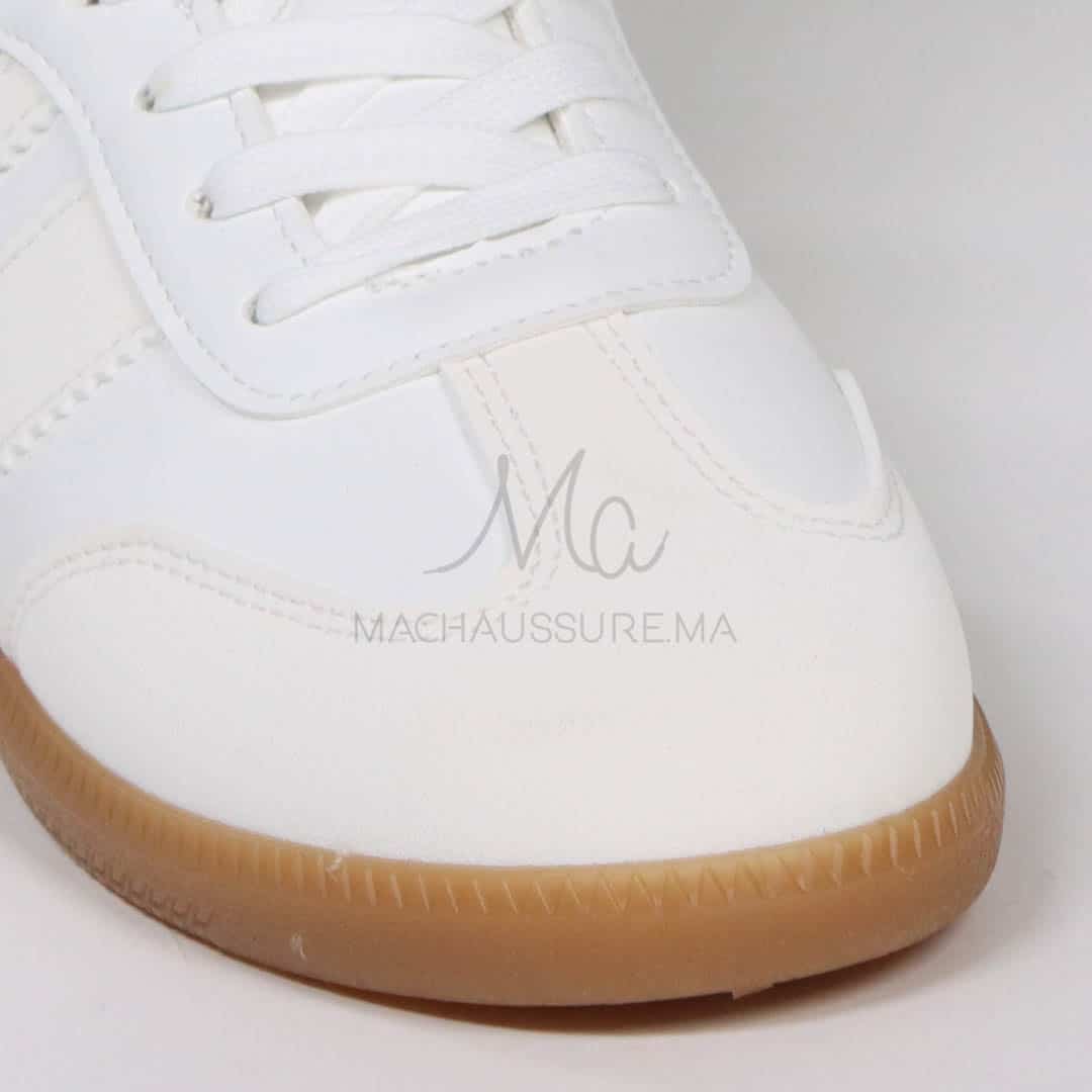 Fella – Baskets femmes en Blanccassé.