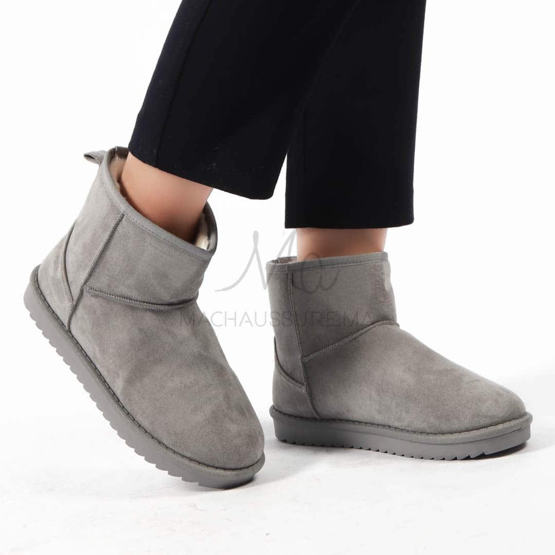 Caribou - Bottines à mini plateforme en Gris.