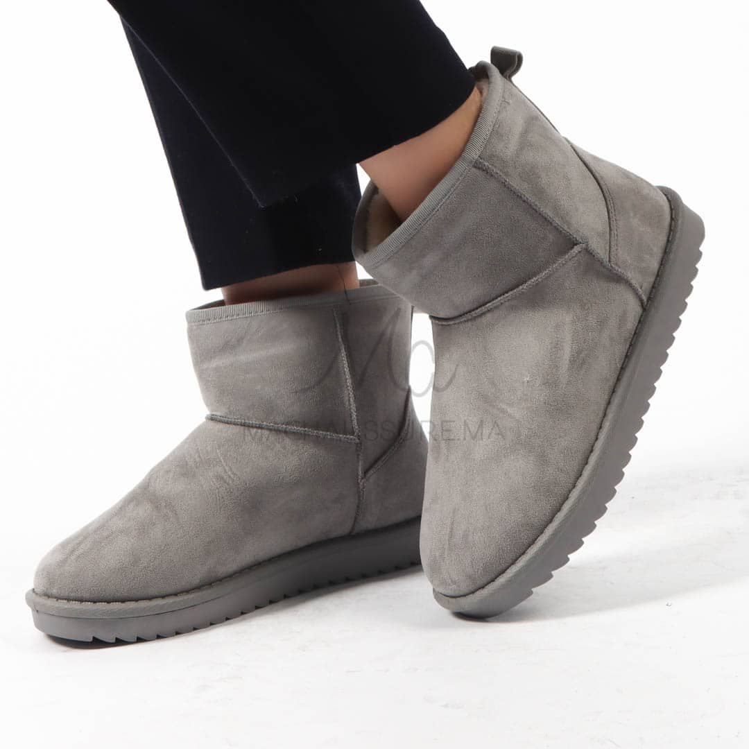 Caribou - Bottines à mini plateforme en Gris.
