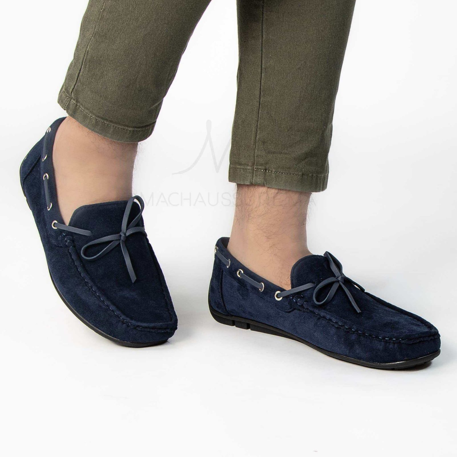 Escapade – Mocassins Hommes en Bleu.