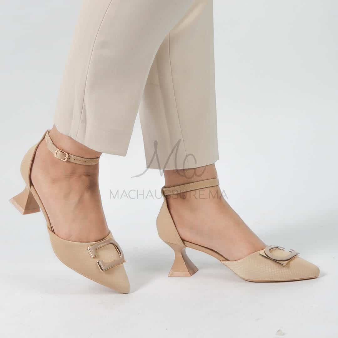 Pyrite - Escarpins femmes en Beige.