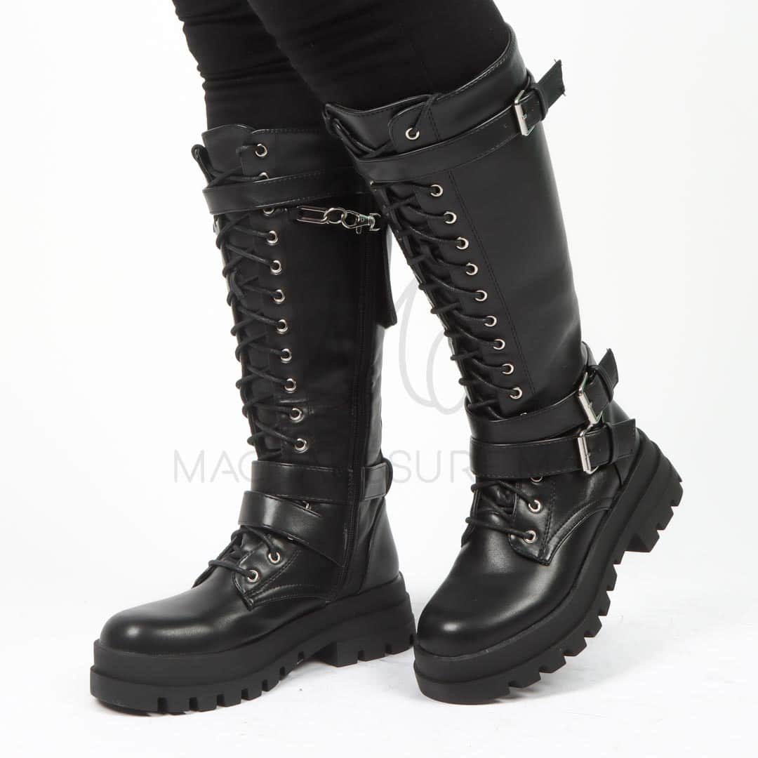 Ombre – Bottes Femmes en Noir.