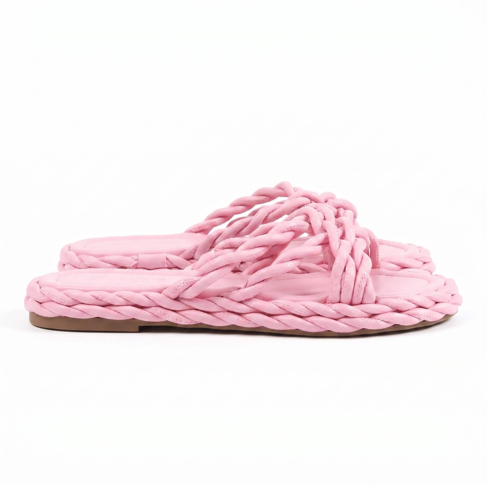 Woven - Sandales plates en Fuchsia.