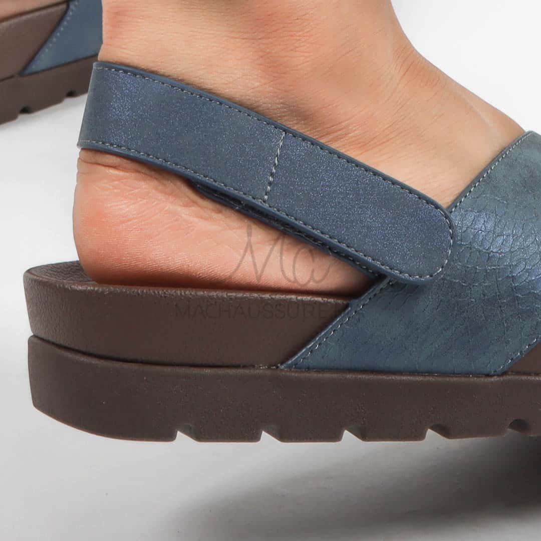 Orme – Sandales confortables en Bleu.