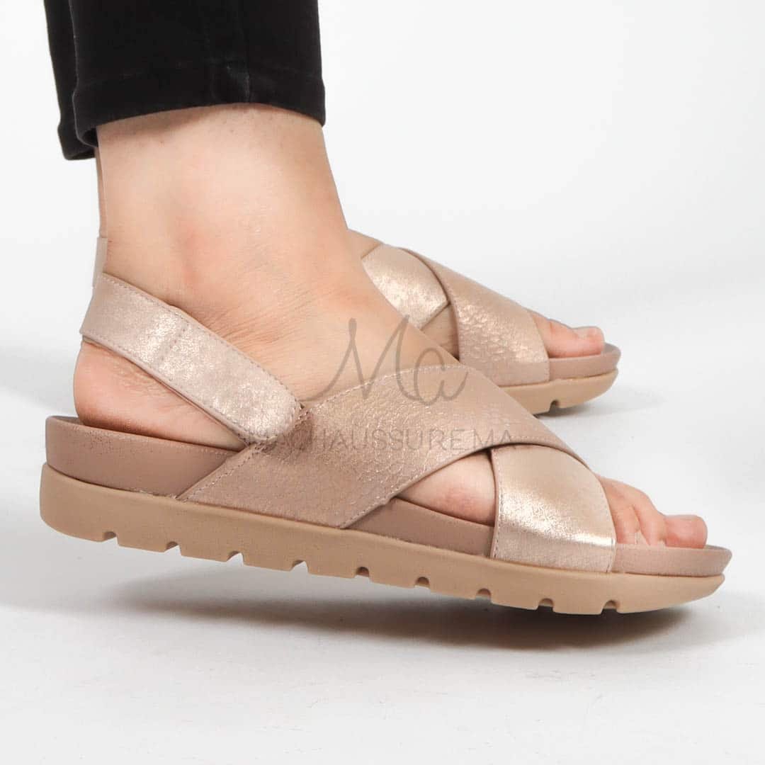 Orme – Sandales confortables en Bronze.