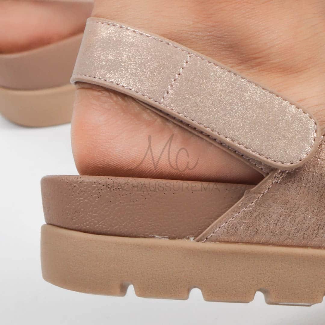 Orme – Sandales confortables en Bronze.