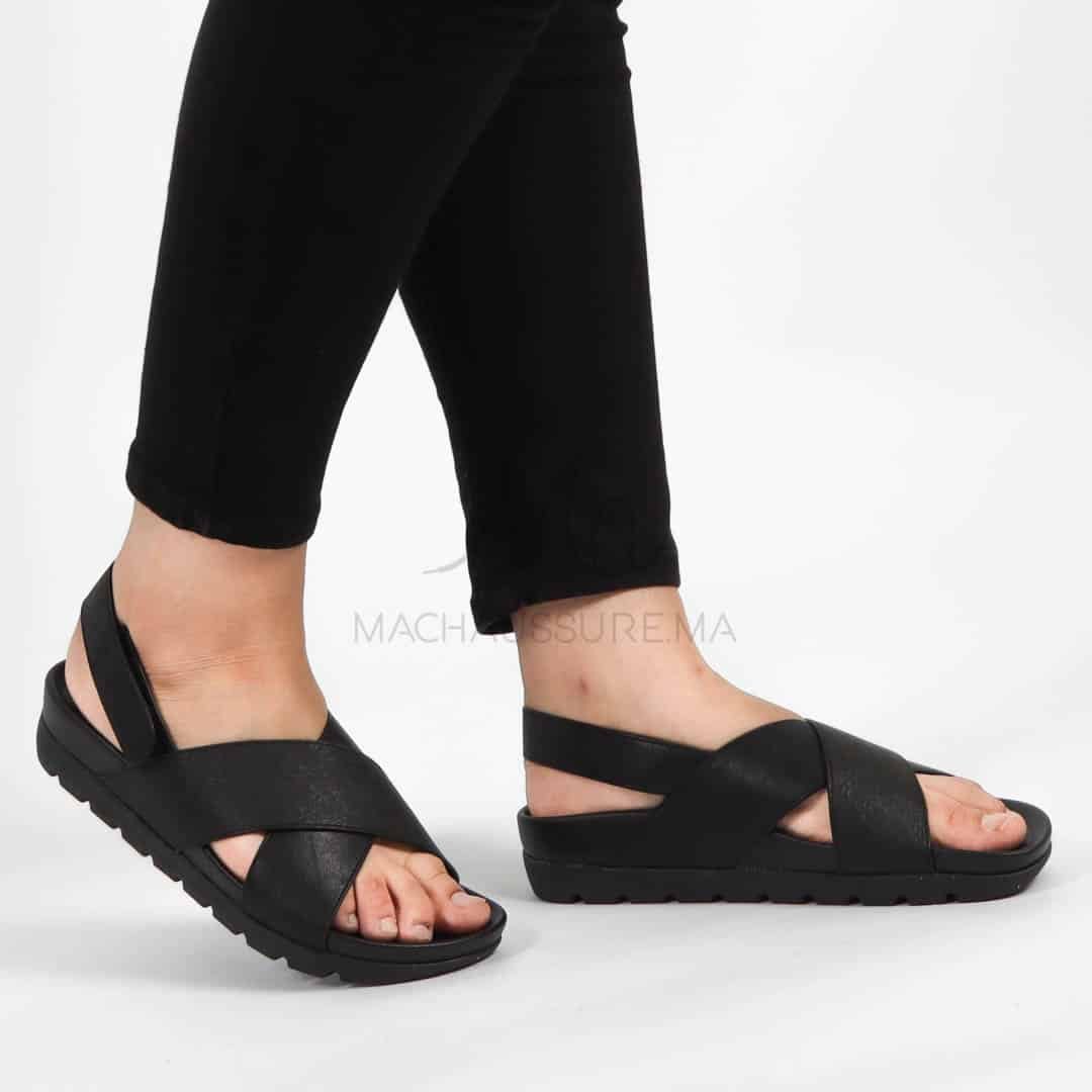 Orme – Sandales confortables en Noir.