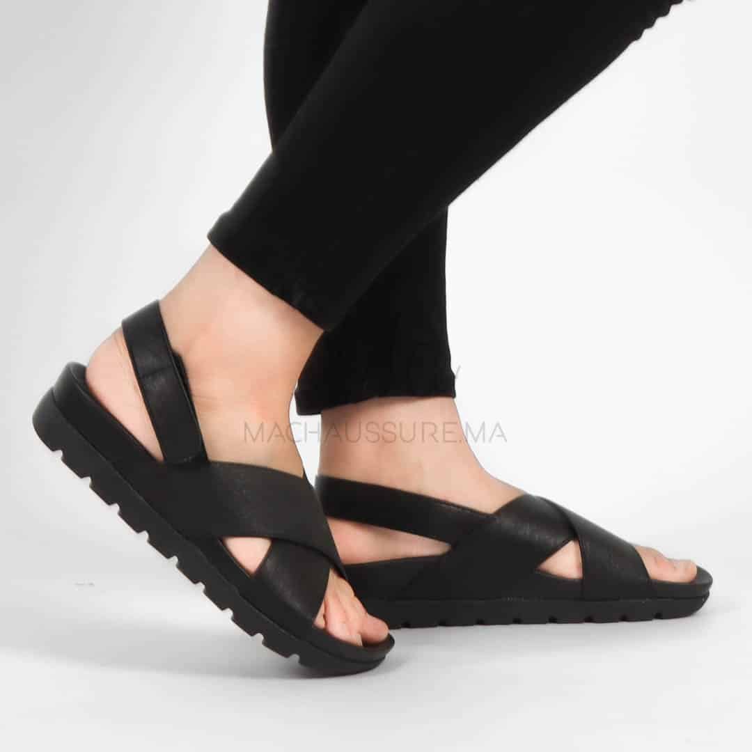 Orme – Sandales confortables en Noir.