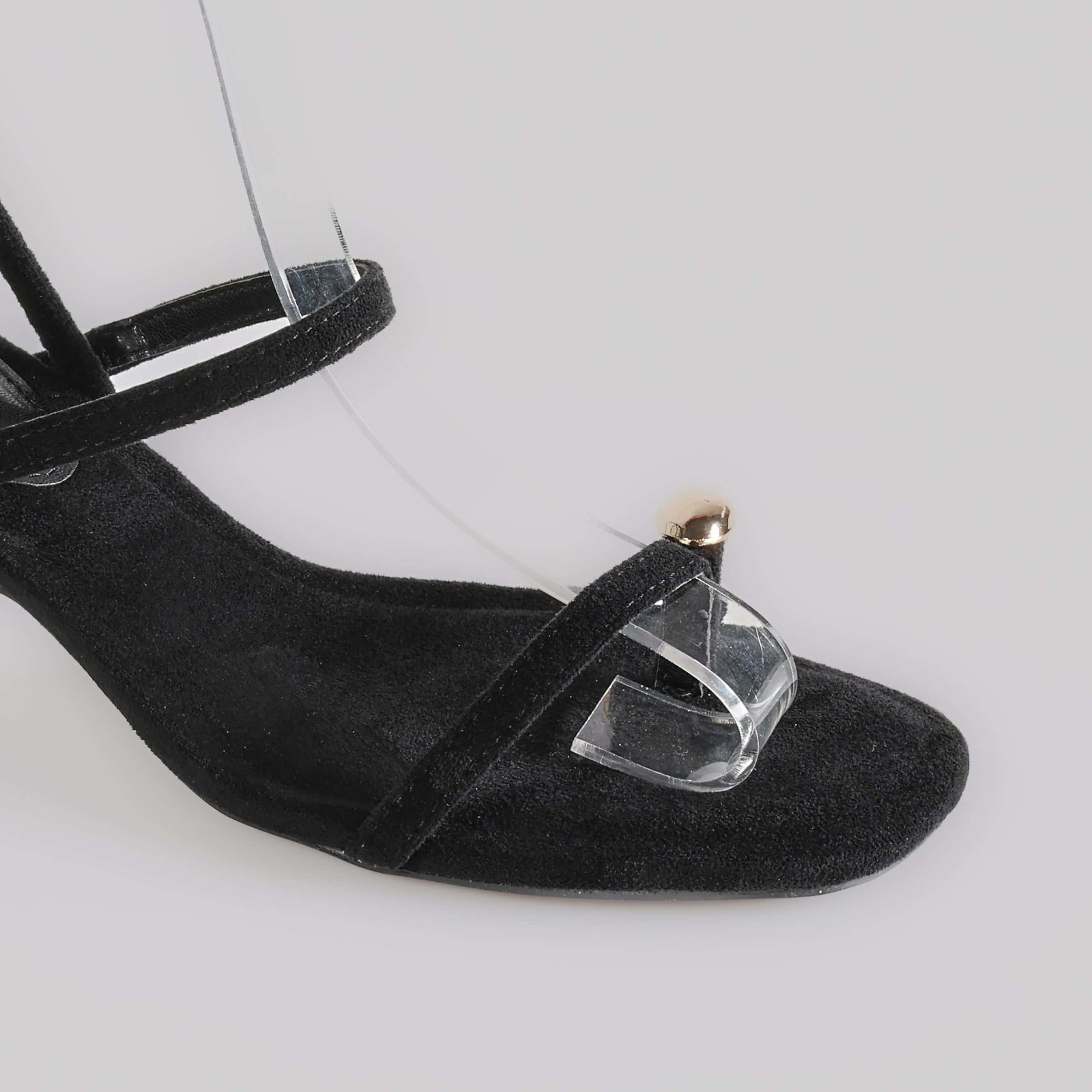JUIDETTE – Sandales demi talon en Noir.