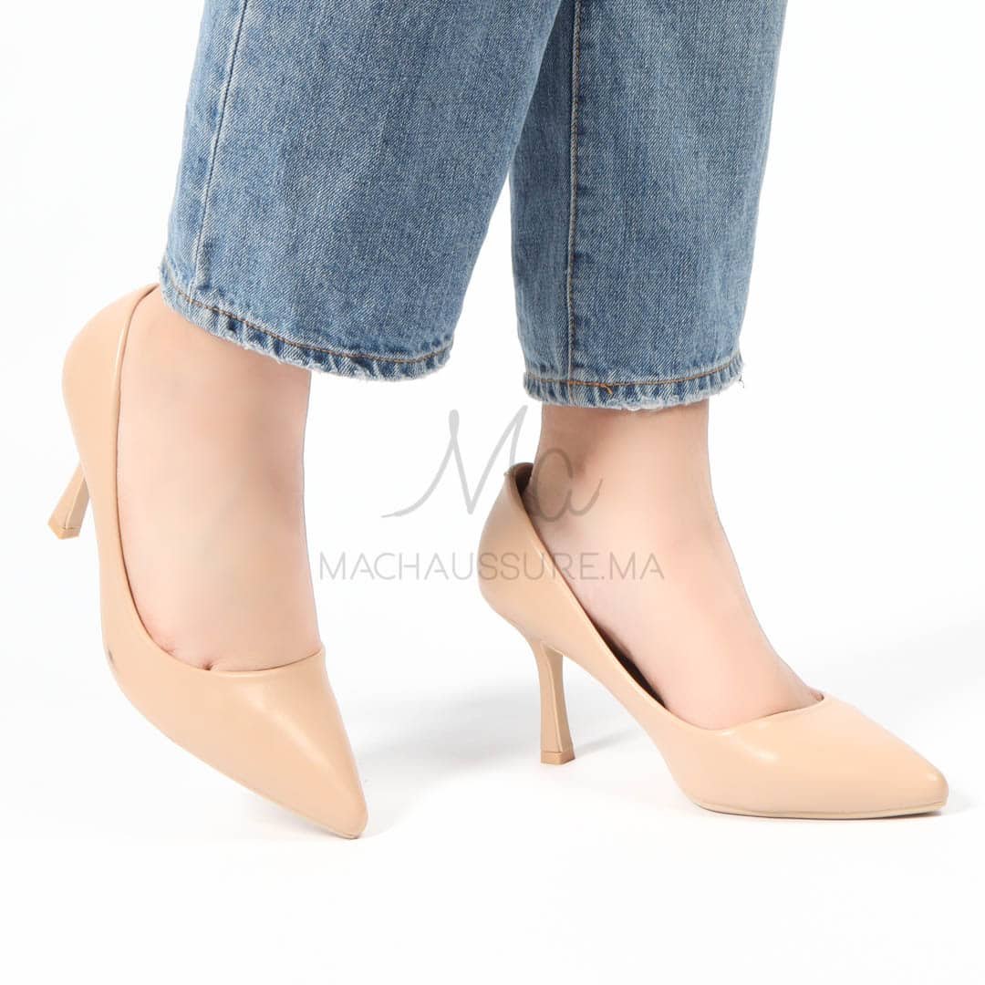 Gedy – Escarpins à talon en Beige.