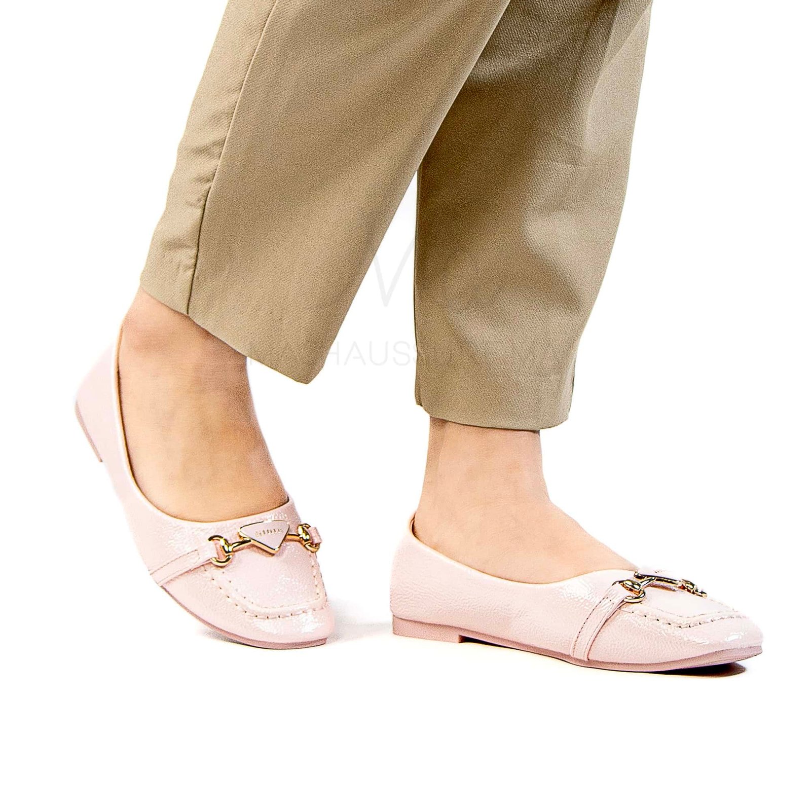 Fluorine - Mocassins femmes en Rose.