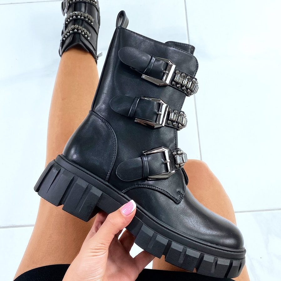 Eloise - Bottines en Noir.