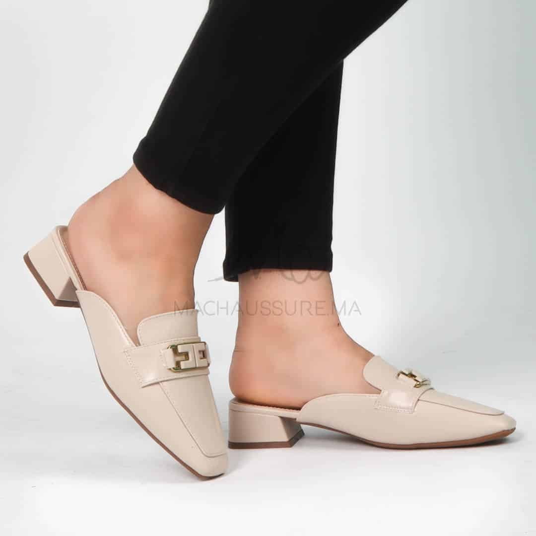 Funda - Mules Femmes en Beige.