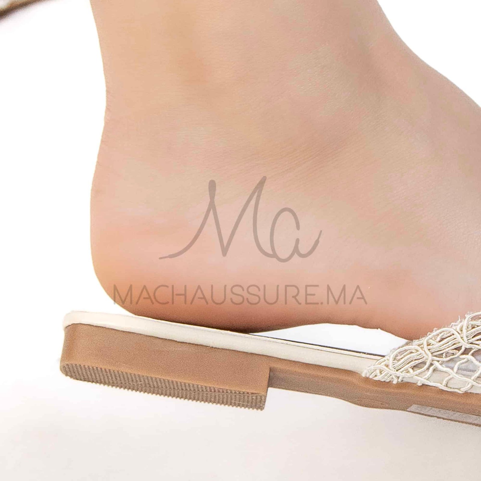 Janessa – Mules femmes en Beige.