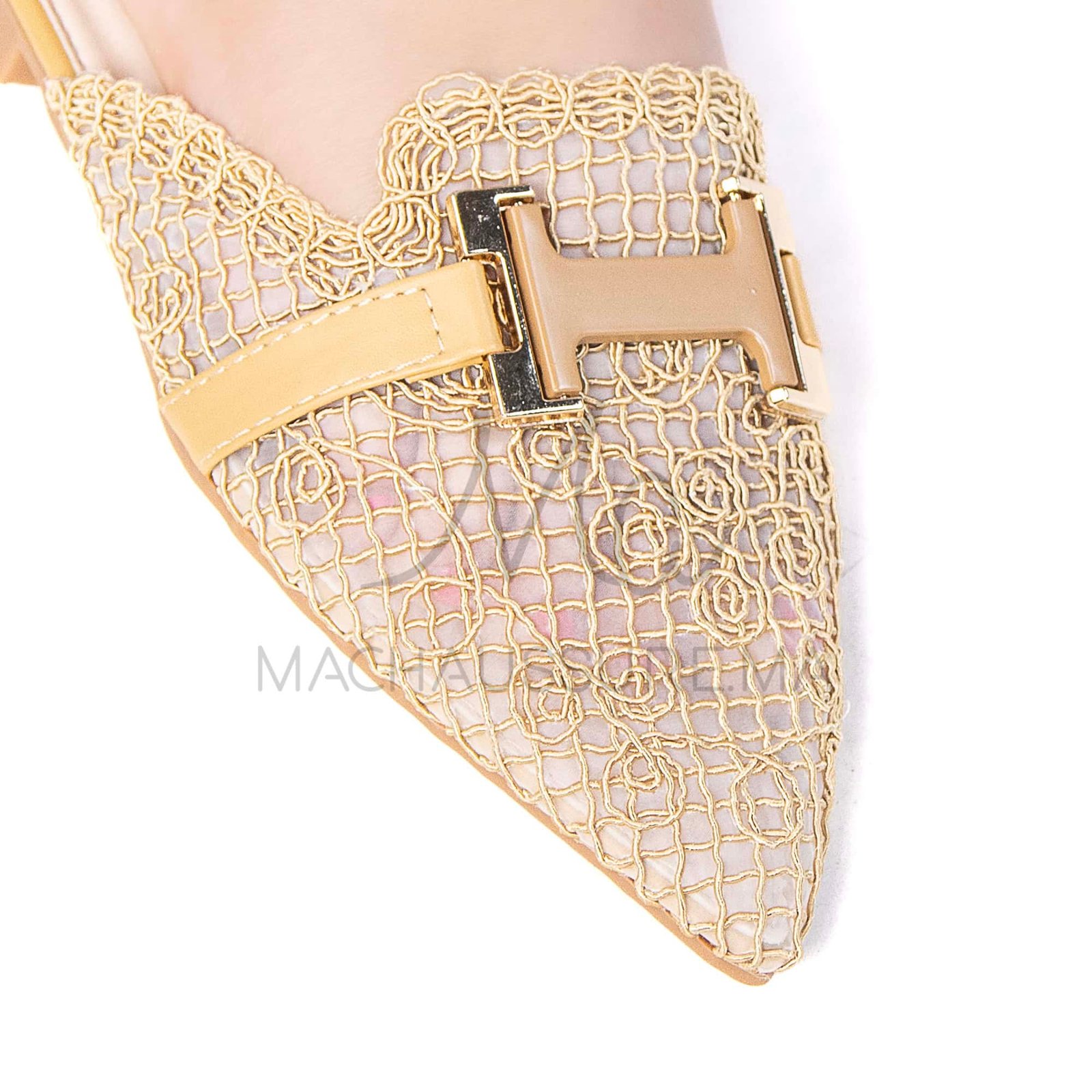 Janessa – Mules femmes en Kaki.