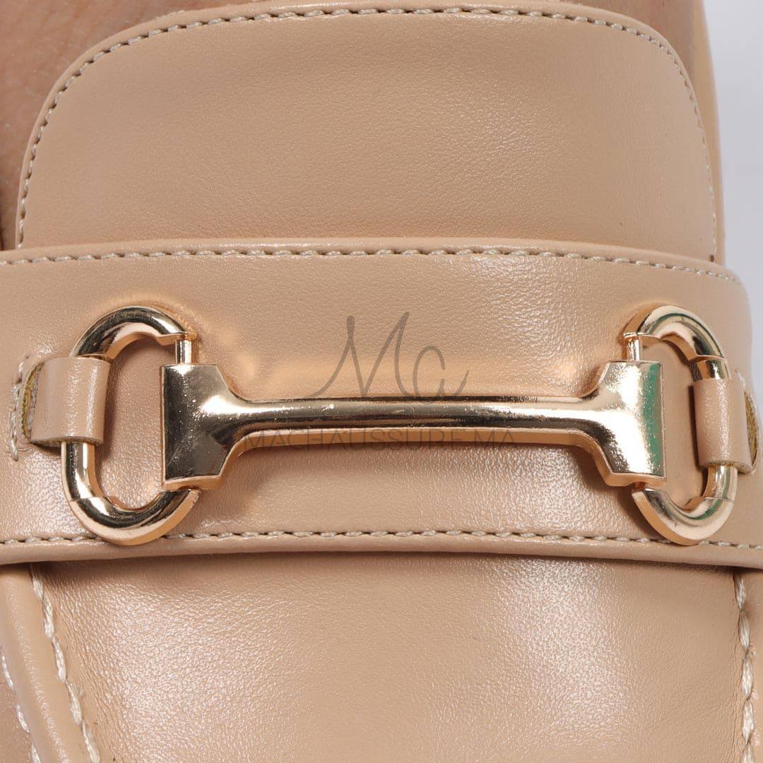 Losy – Derbies à plateforme Femmes en Beige.