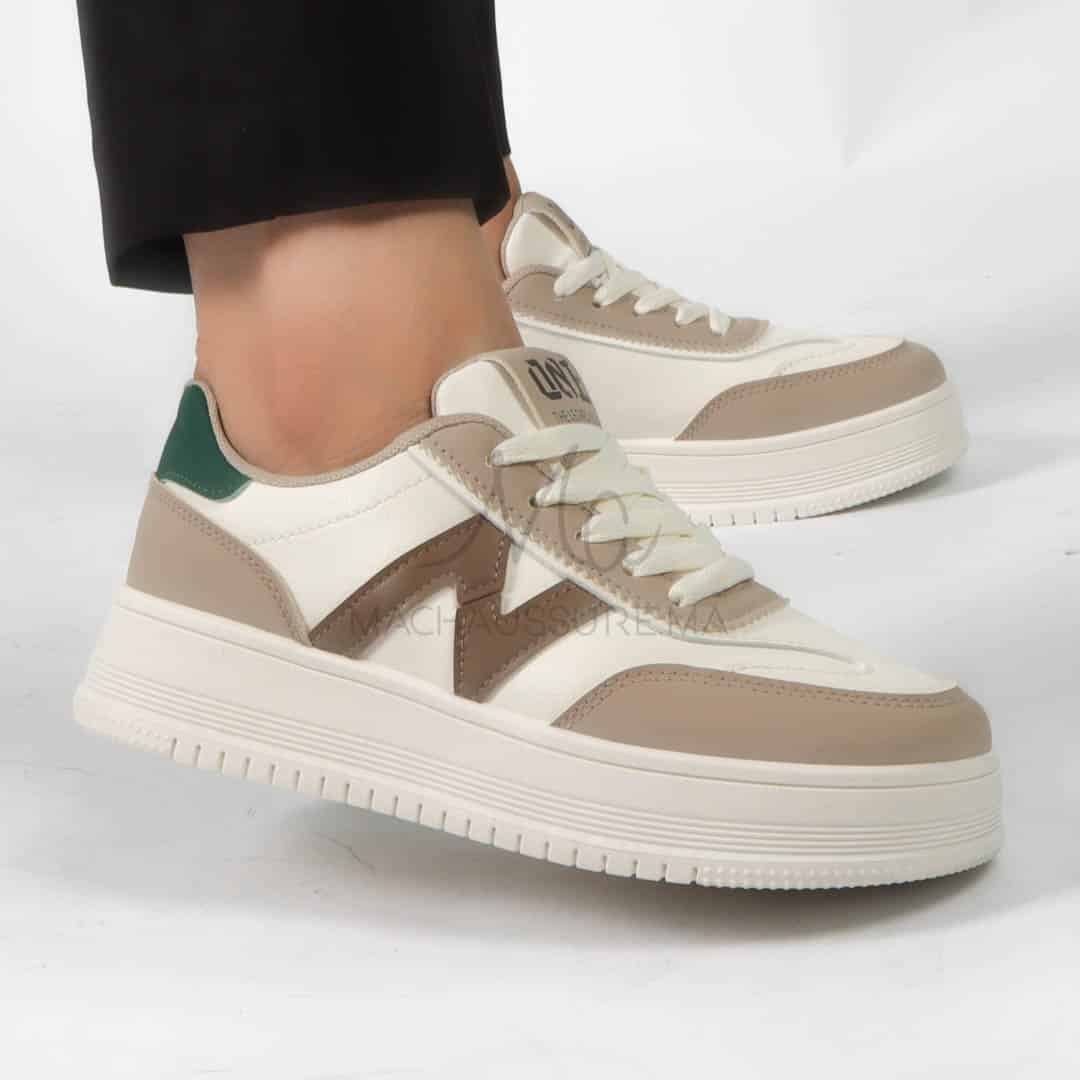 Calin – Baskets femmes en Vert.