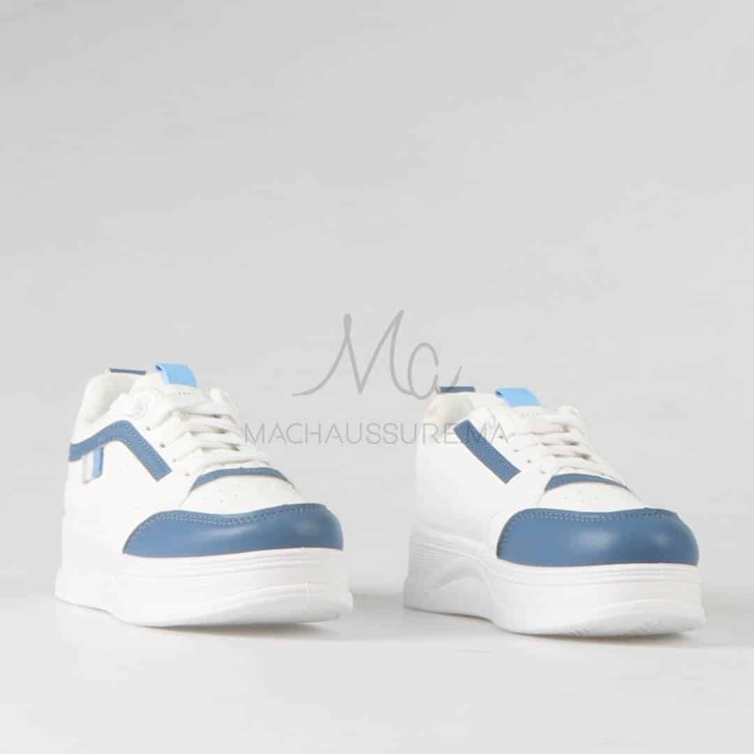 Pavel - Baskets enfants en Bleu.