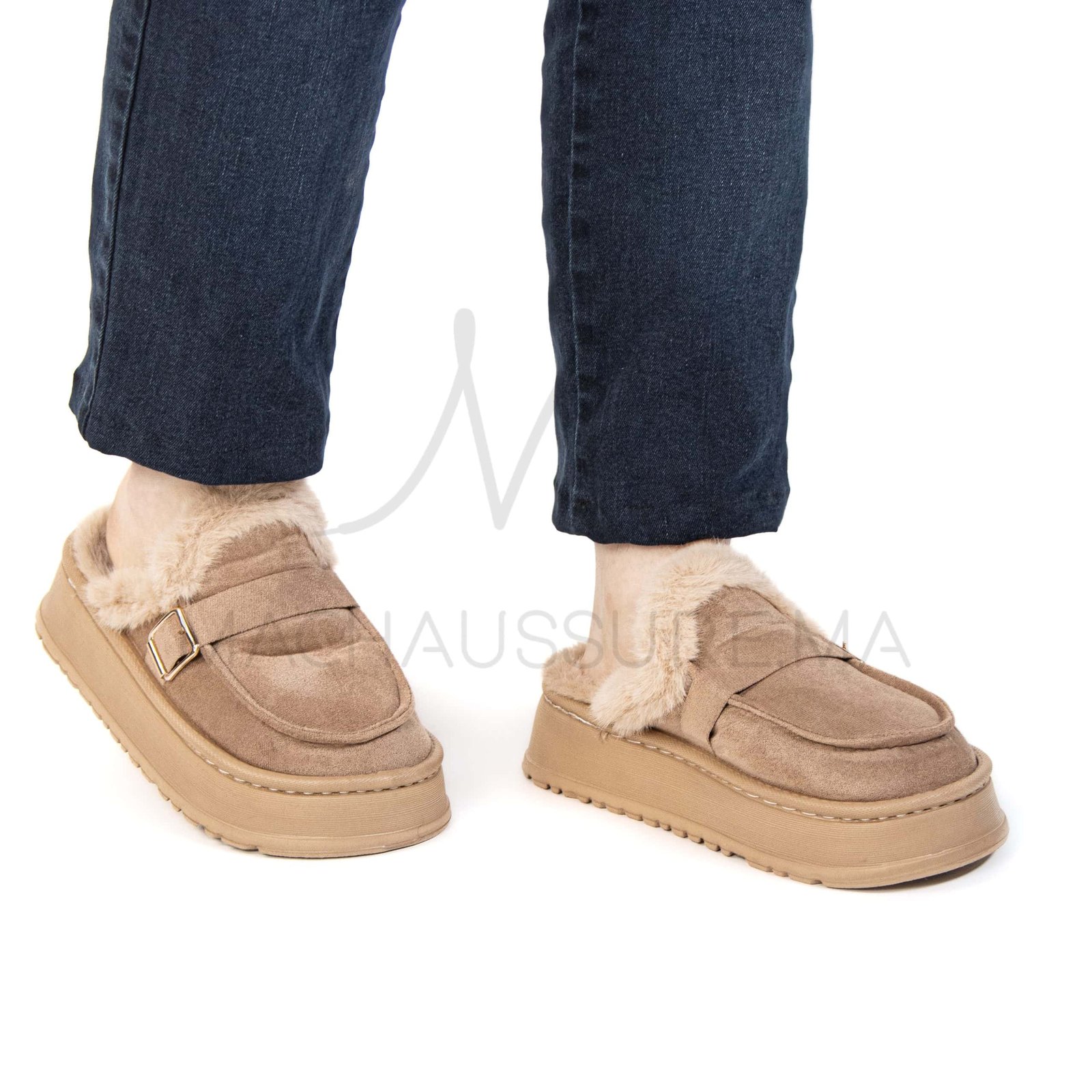 Chummy – Pantoufles Femmes en Kaki.