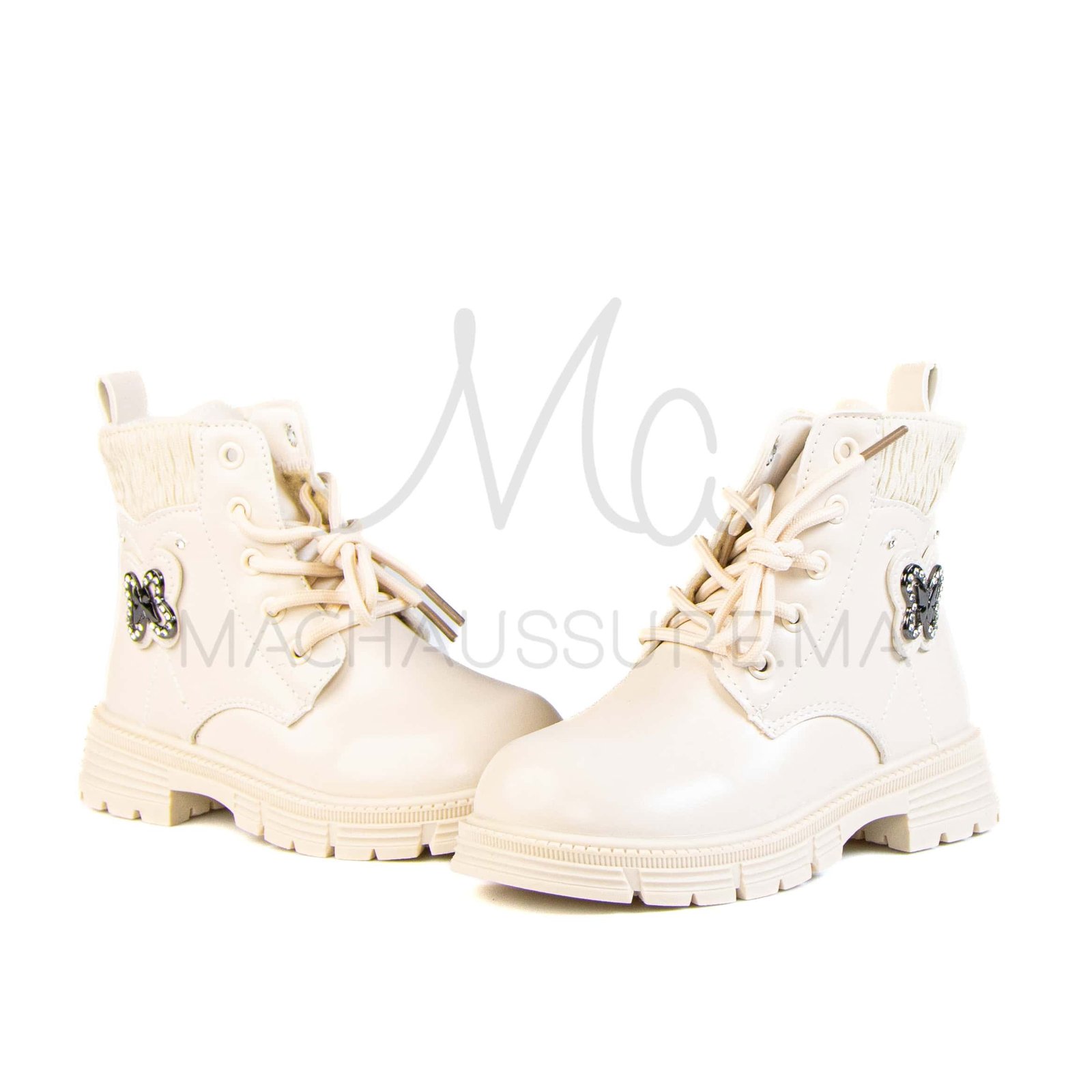 Jorgy – Bottines Fille en Beige.