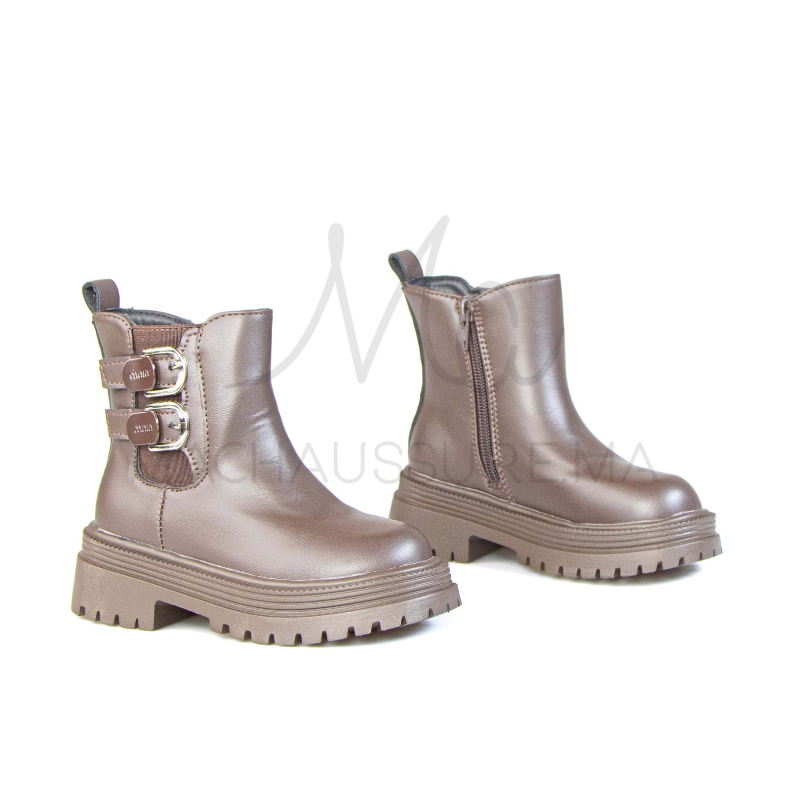 Judit – Bottines Fille en Marron.