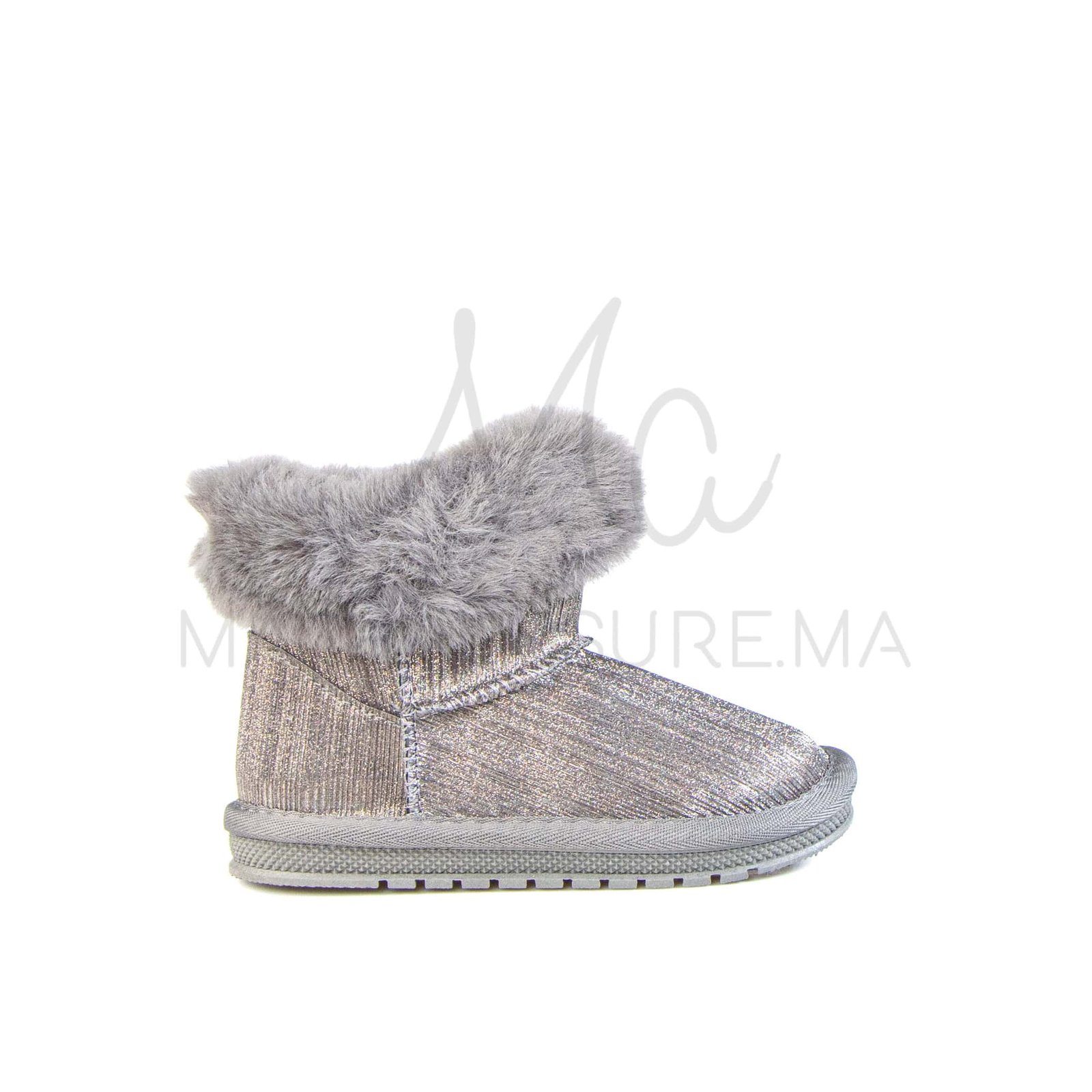 Claude – Bottines Fille en Gris.