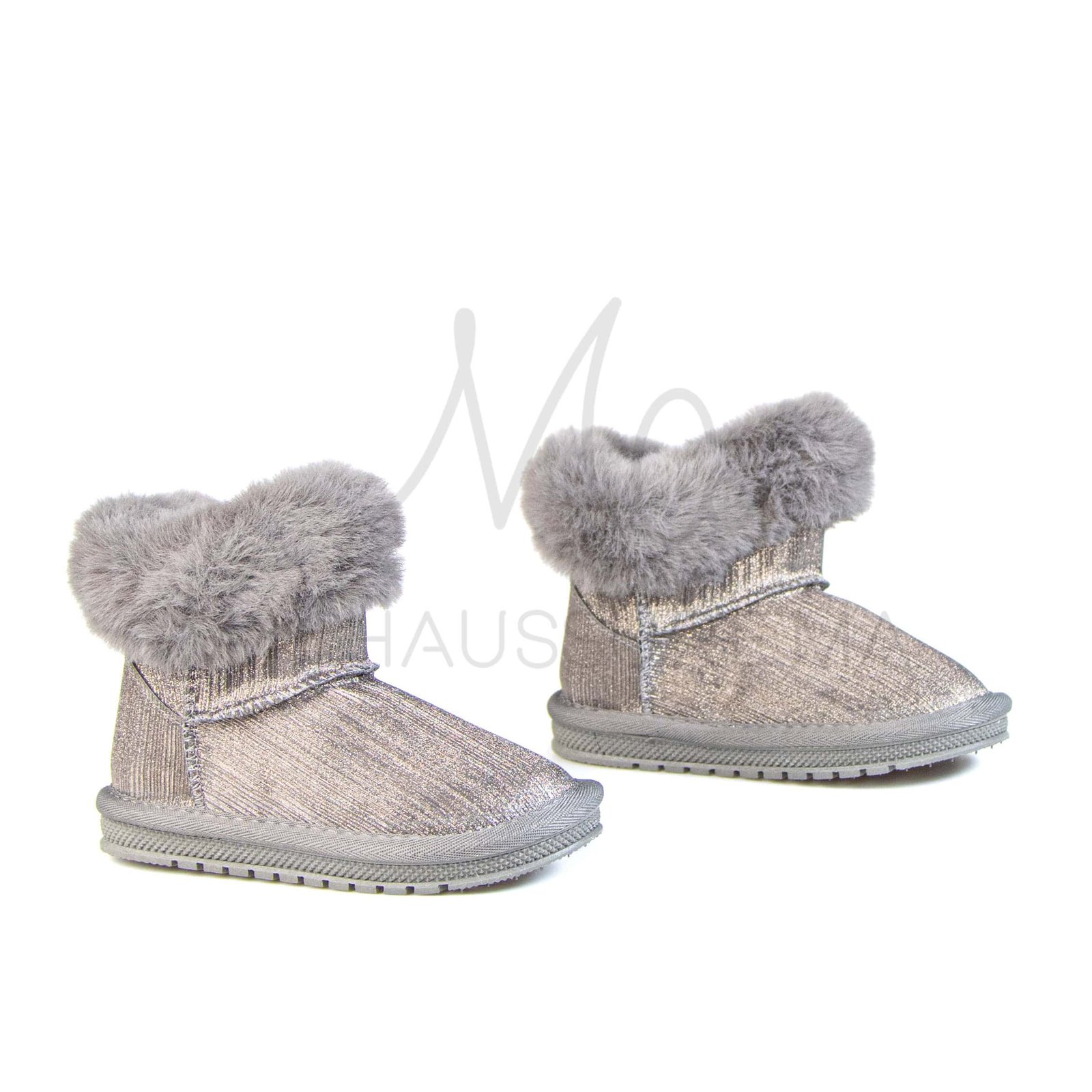 Claude – Bottines Fille en Gris.