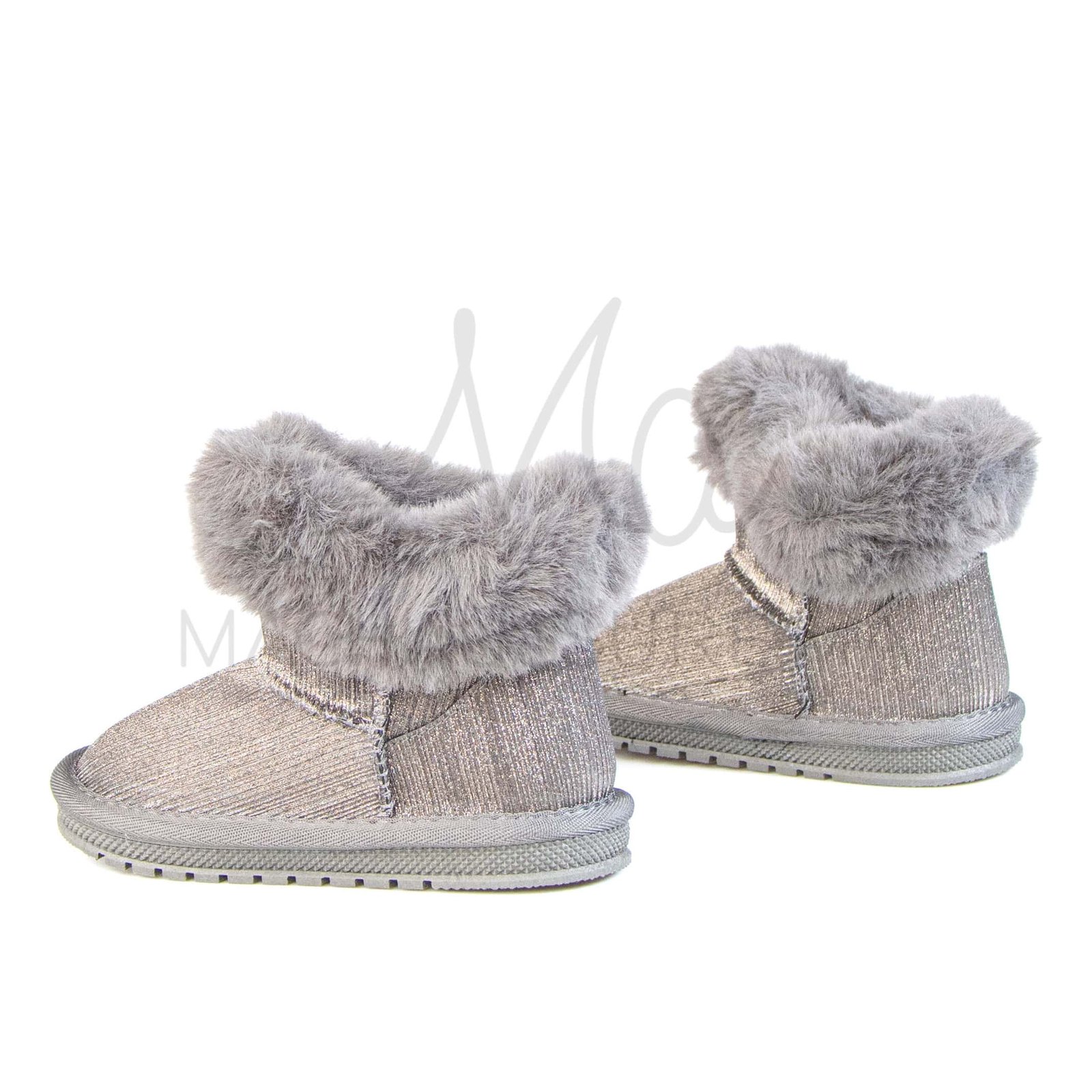 Claude – Bottines Fille en Gris.