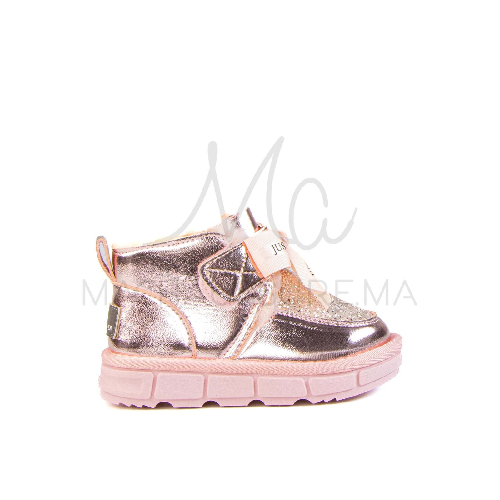 Glady – Bottines Fille en Rose.