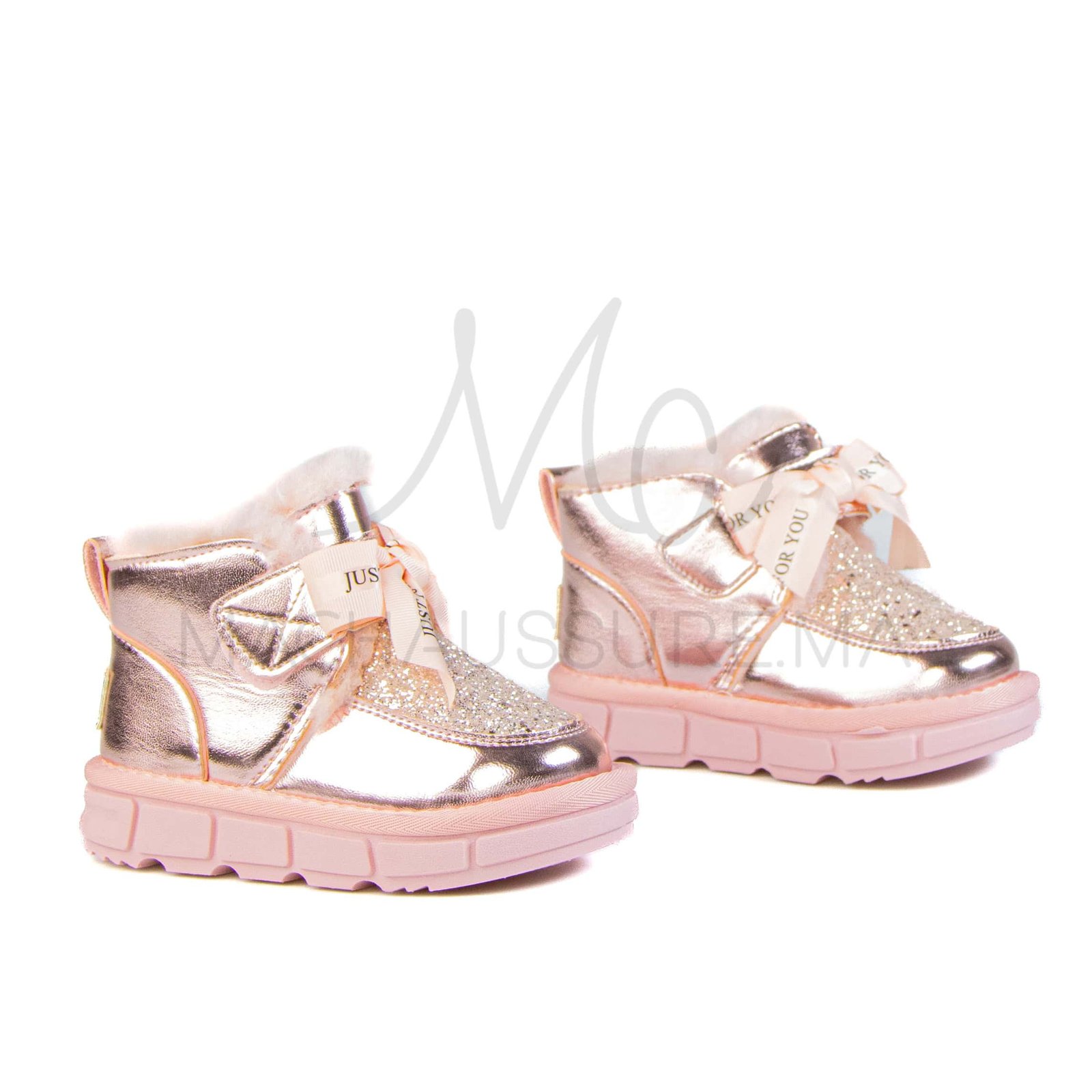 Glady – Bottines Fille en Rose.