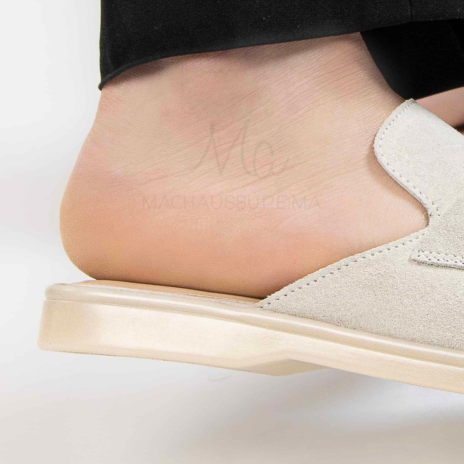 Trend – Mules Femmes en Daim Beige.